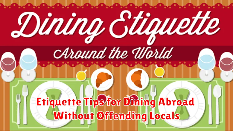 Etiquette Tips for Dining Abroad Without Offending Locals
