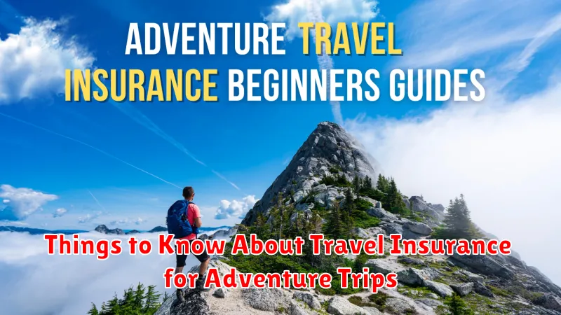 Things to Know About Travel Insurance for Adventure Trips