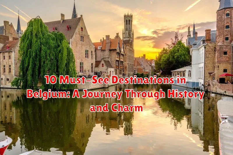 10 Must-See Destinations in Belgium: A Journey Through History and Charm